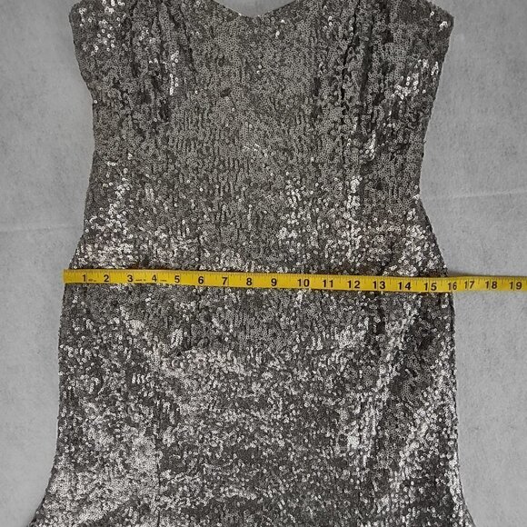 Banana Republic L’wren Scot Silver Sequin Wiggle Cocktail Dress Size 6P (NWT) - Picture 10 of 15